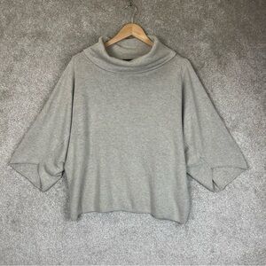 Ellen Tracy Sweater Womens Large Cowl Neck 3/4 Sleeve Pullover Soft Knit- 3570